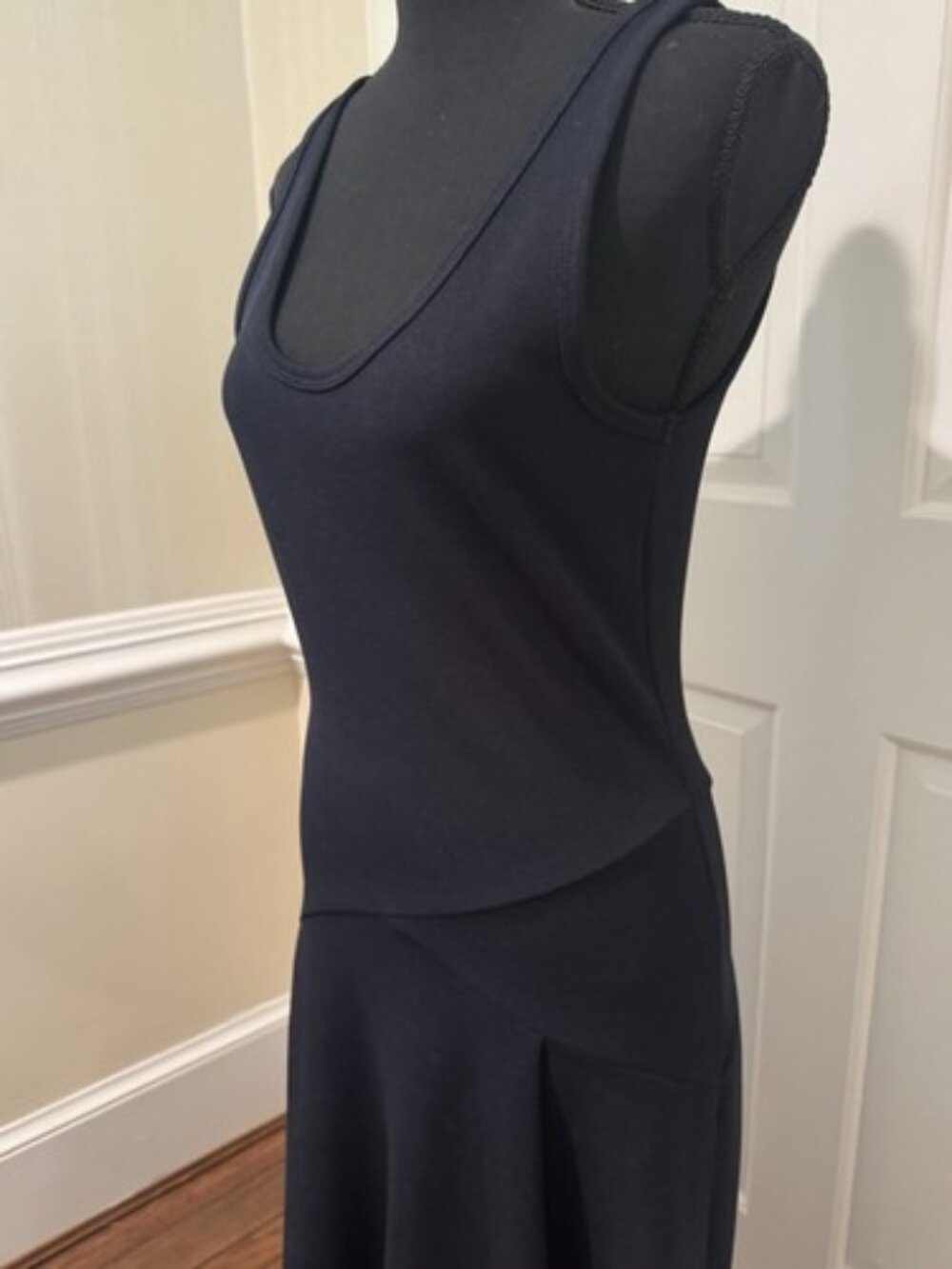 NWOT The Fifth Label | Scuba, Drop Waist, Flare Maxi Dress, Size Small